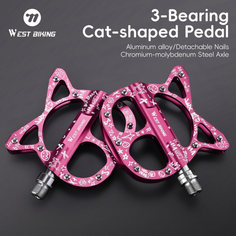 Pedal Platform Flat - WEST BIKING Bicycle Pedals 3 Bearing