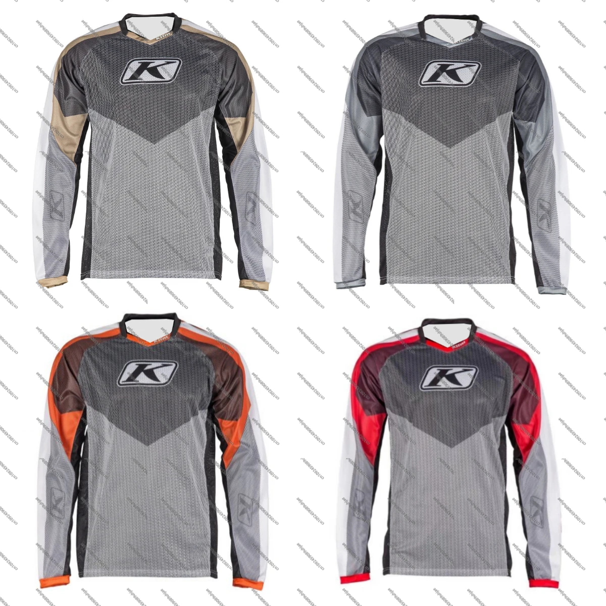 Mountain Biking Long Sleeve Shirt - KLTM Retro Motocross Jerseys Motorcycle Mountain