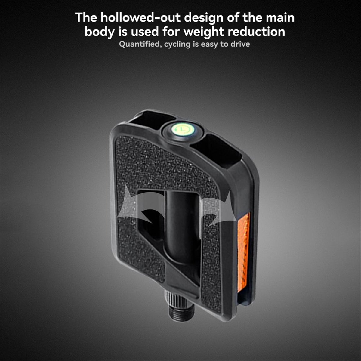 Pedal Platform Flat - X08A Road Bike Pedals with Reflector,