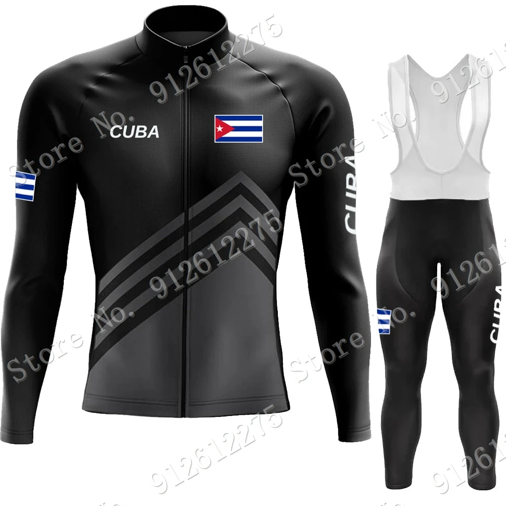 Cuba Cycling Jersey Set Cyclin - Mountain Biking Long Sleeve Shirt 评论和价格