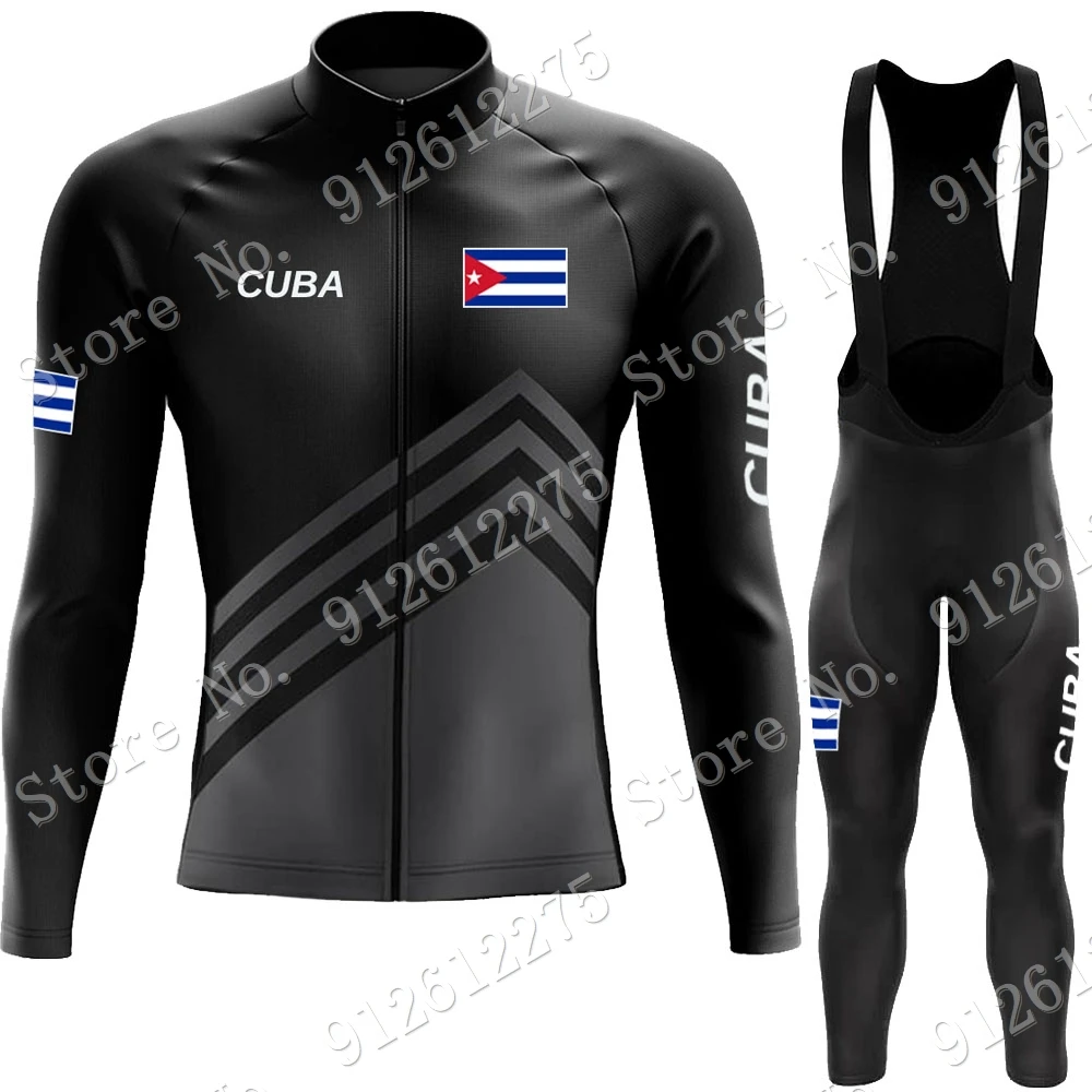 Cuba Cycling Jersey Set Cyclin - Mountain Biking Long Sleeve Shirt 评论和价格