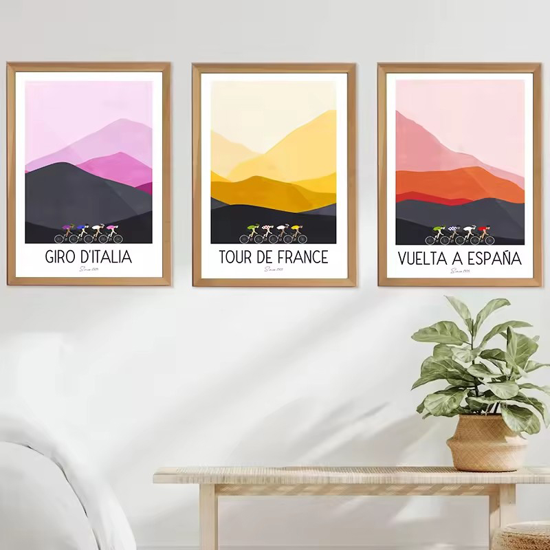 Watercolor Cycling Race Cyclis - Mountain Biking Pictures 评论和价格