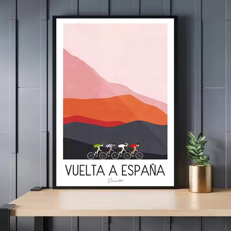 Watercolor Cycling Race Cyclis - Mountain Biking Pictures 评论和价格