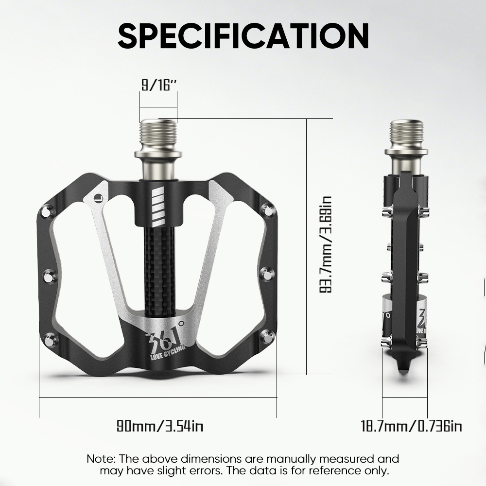 361 Degrees 3 Bearings Bike Pe - Pedal Platform Flat 评论和价格