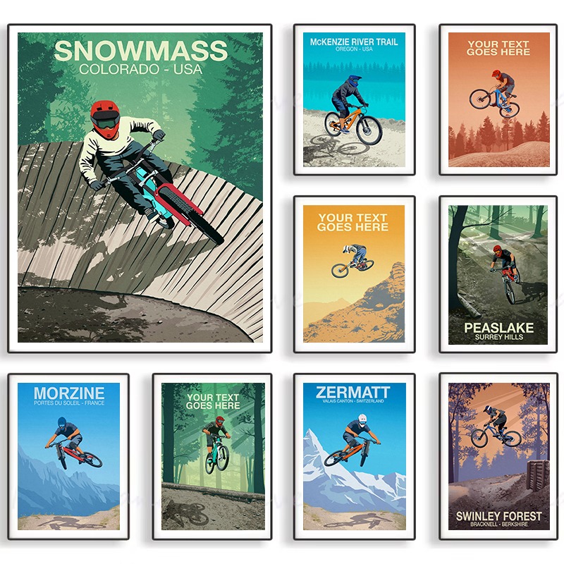 Mountain Bike Trail Poster Sno - Mountain Biking Pictures 评论和价格