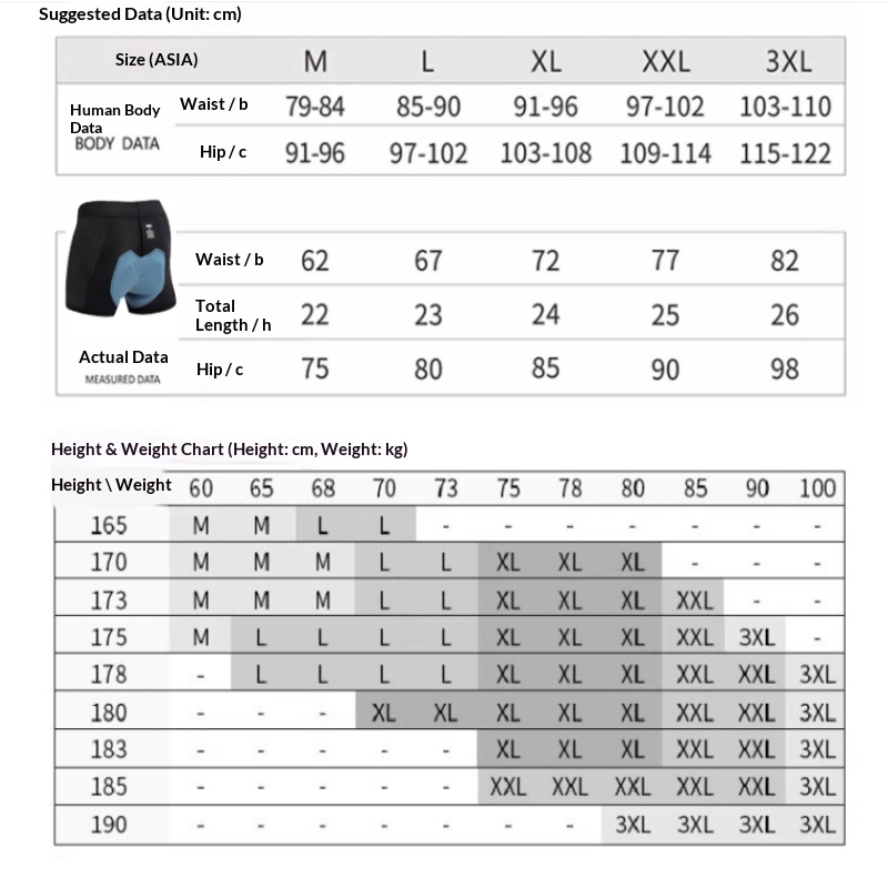 New Cycling Underwear High Den - Mountain Biking Underwear 评论和价格