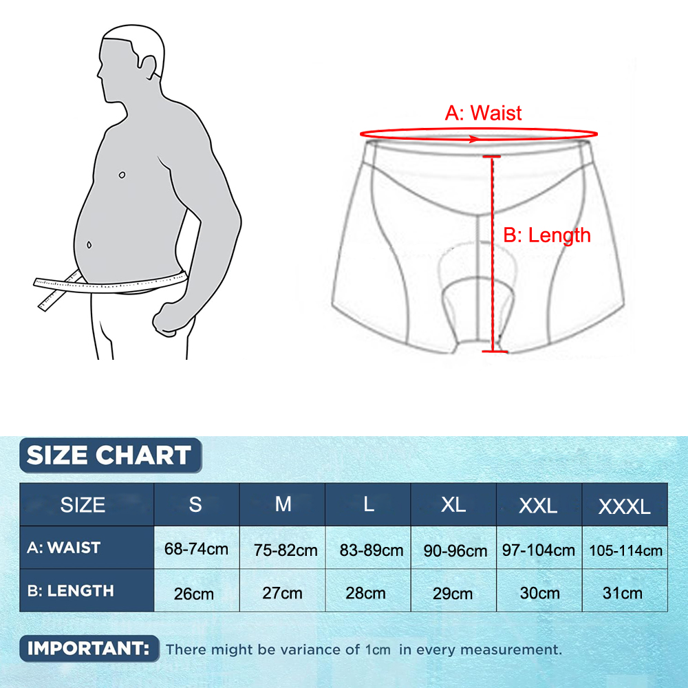 1Pcs Cycling Underwear for Men - Mountain Biking Underwear 评论和价格