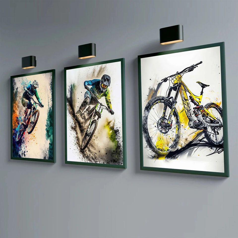 Mountain Bike Sports Wall Art  - Mountain Biking Pictures 评论和价格