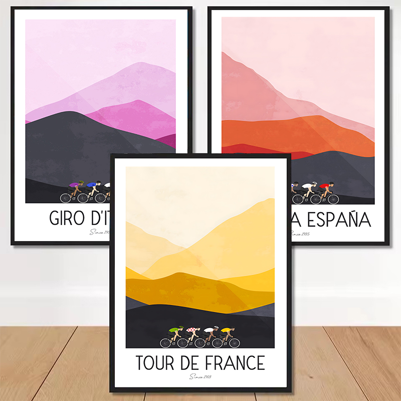 Watercolor Cycling Race Cyclis - Mountain Biking Pictures 评论和价格