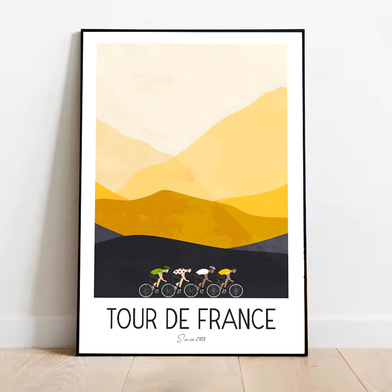 Watercolor Cycling Race Cyclis - Mountain Biking Pictures 评论和价格